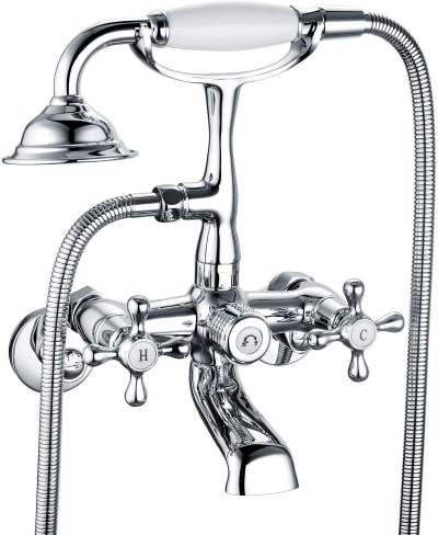tub faucet with handheld shower