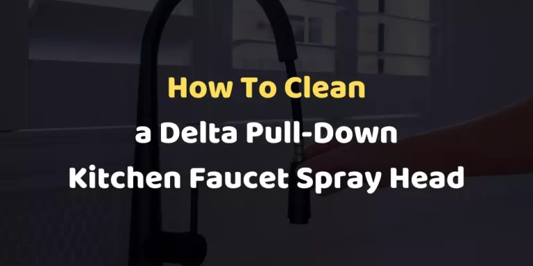 How To Clean a Delta Pull-Down Kitchen Faucet Spray Head?