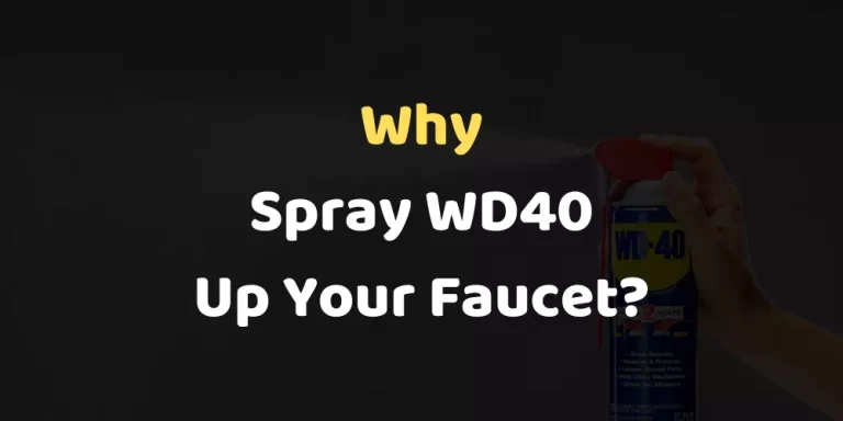 Why Spray WD40 Up Your Faucet?