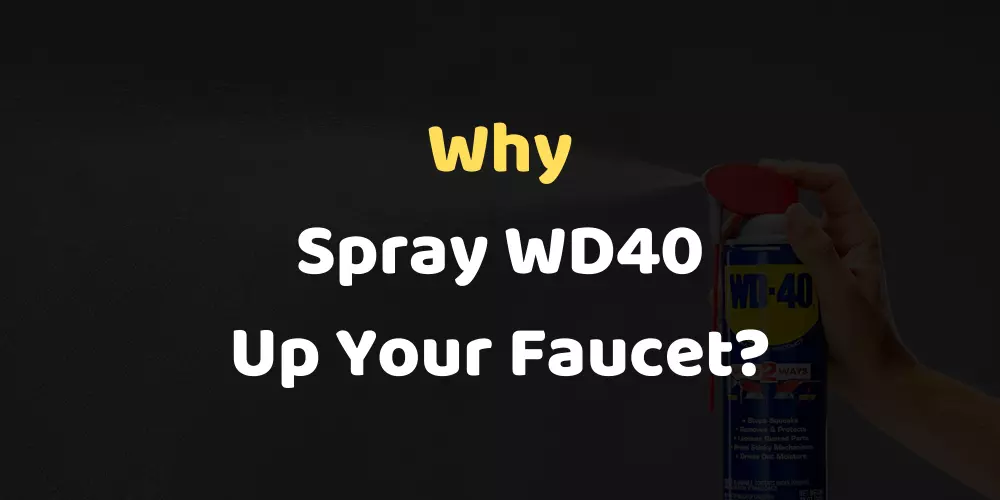 why spray wd40 up your faucet