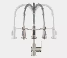 pre rinse kitchen faucet rotation