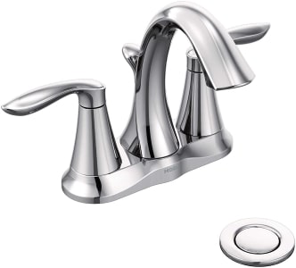Moen Eva Two-Handle Centerset Bathroom Faucet for hard water