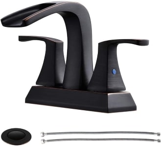 PARLOS Waterfall Widespread Bathroom Faucet for hard water