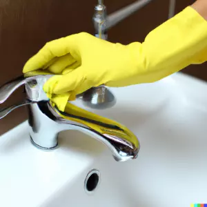 clean waterfall faucet
